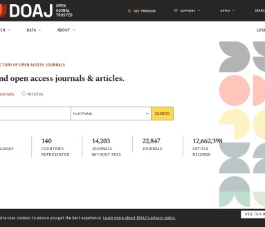 DOAJ全球期刊搜索平台