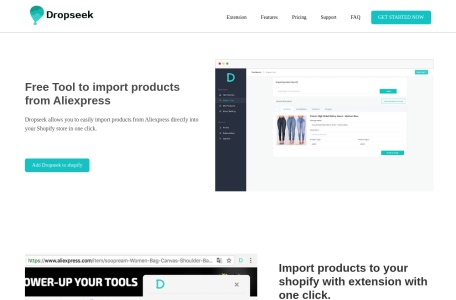 Dropseek_在Shopify上导入速卖通、亚马逊等产品