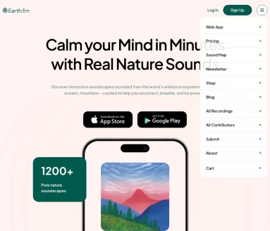 Earth.fm （球自然声音库）