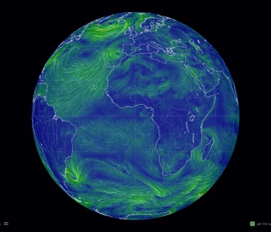 Earth Nullschool: a global map of wind