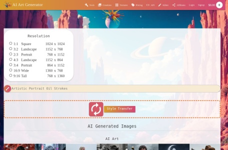 AI艺术生成器 – Ebank