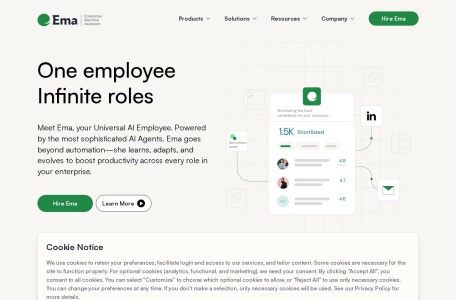 Ema – Universal AI Employee翻译站点