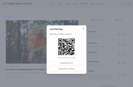 English News In Levels