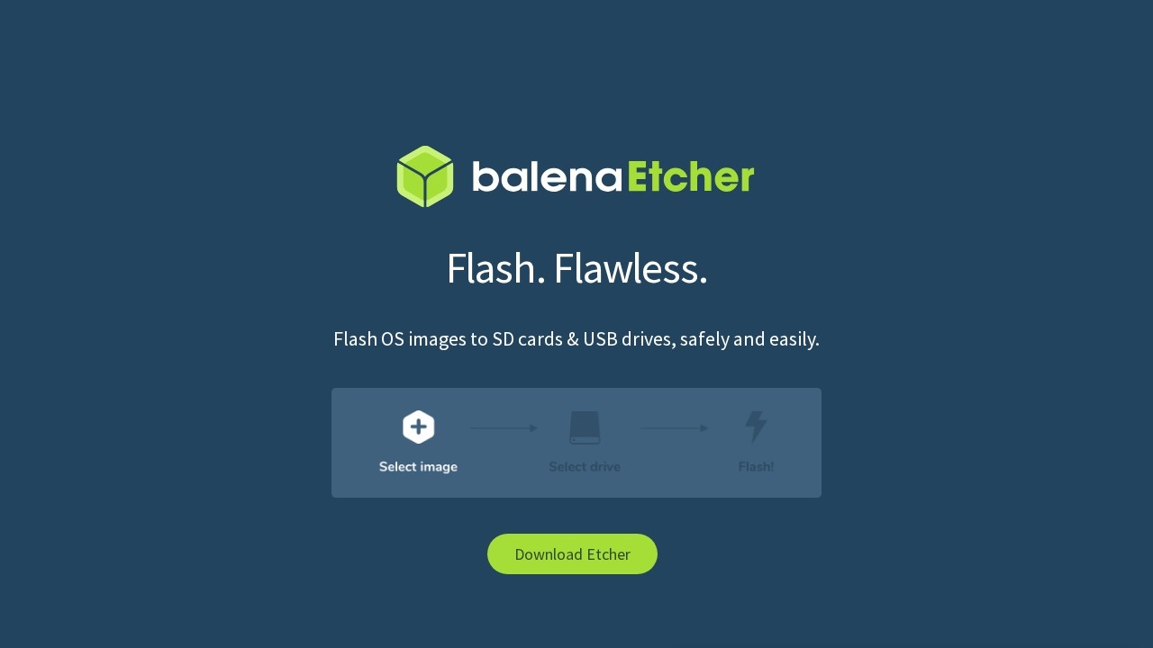 balenaEtcher镜像启动盘制作工具
