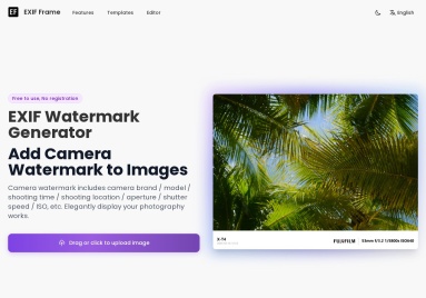 EXIF Frame Generator