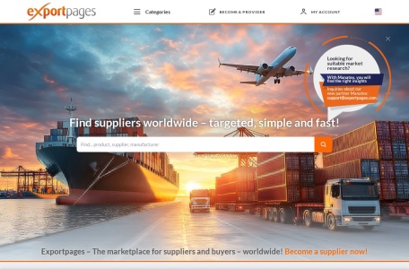 Exportpages_德国B2B网站，浏览制造商，分销商和服务提供商