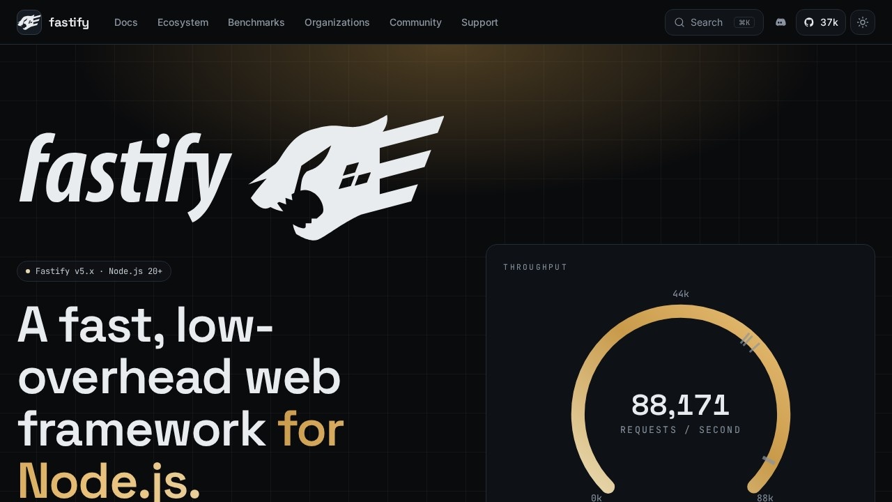 Fastify高性能Node开发框架