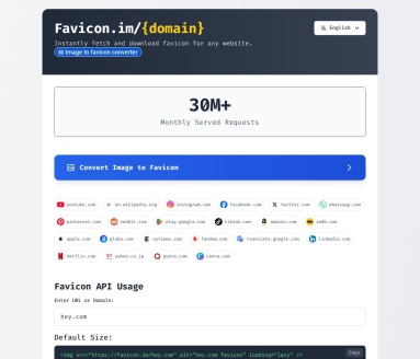 Favicon图标获取器
