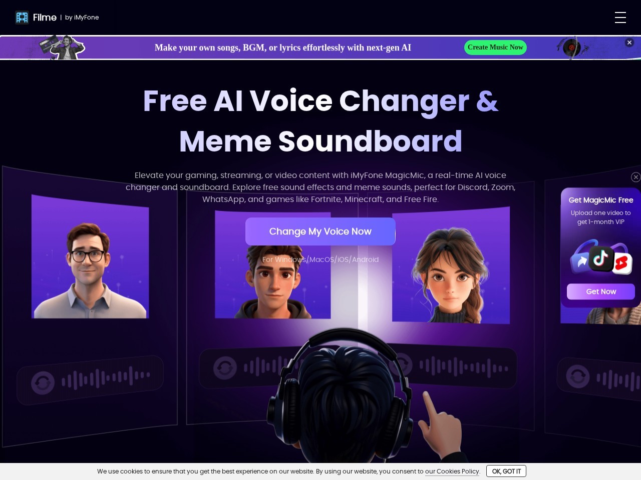 iMyFone VoxBox – 声音克隆生成器