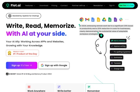 Flot.ai —— 基于人工智能技术的文本生成工具