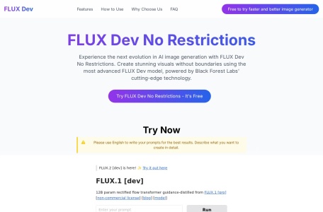 FLUX Dev No Restrictions