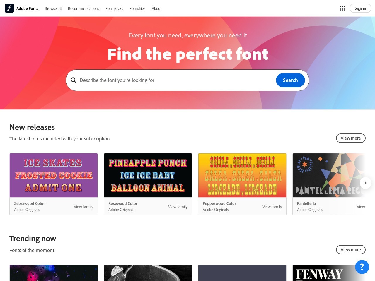 Adobe Fonts
