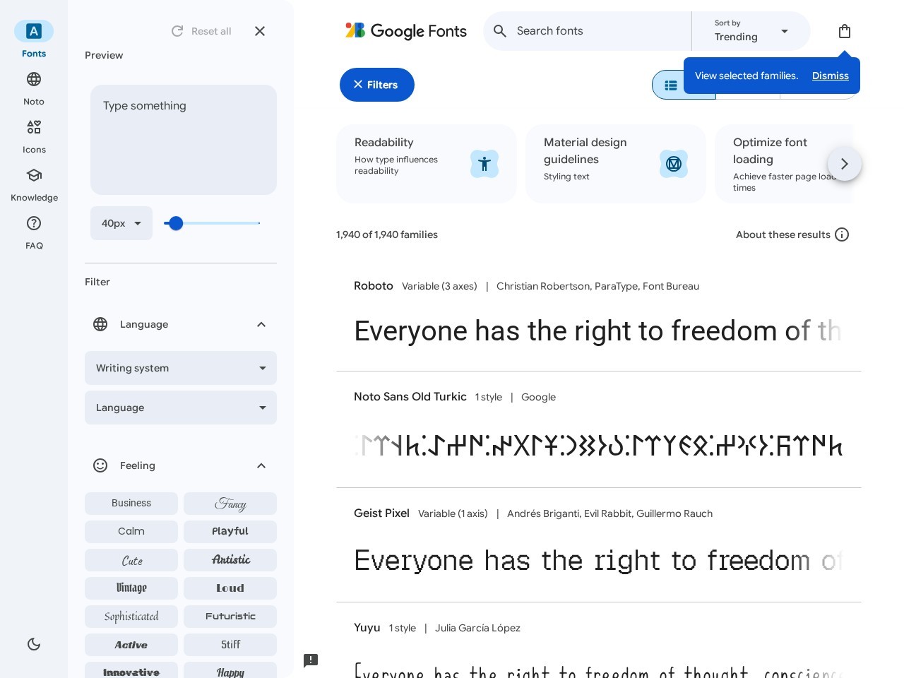 Google Font