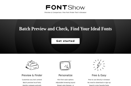 字体秀：本地字体预览对比工具
