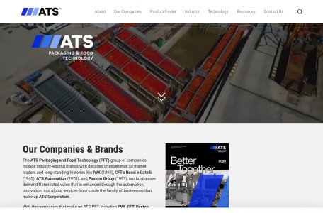 ATS Packaging & Food Technology (PFT) – 自动化包装与食品技术解决方案领导者