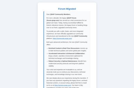 QNAP 官方英文论坛