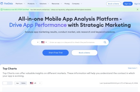 FoxData_移动应用分析与数据驱动营销解决方案，可免费体验