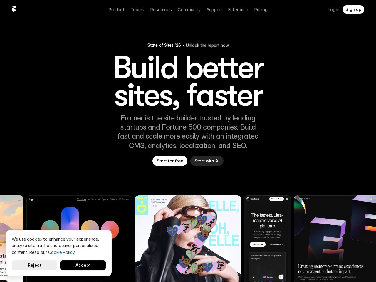 Framer官网 – 设计并发布你的梦想网站