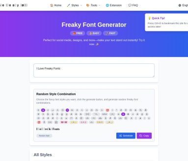 怪异字体生成器
