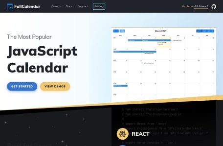 FullCalendar-我爱网址导航