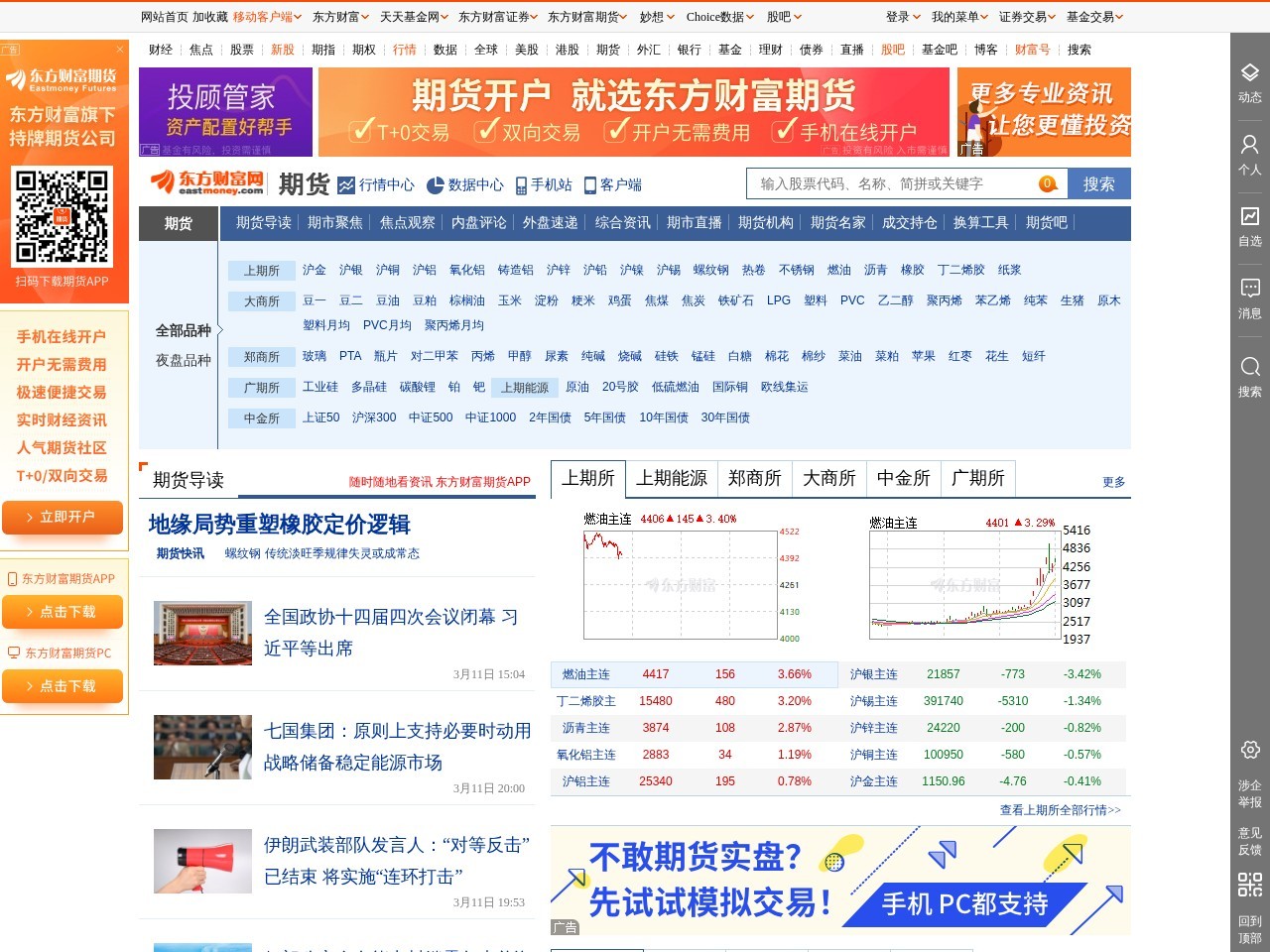 东方财富网期货频道