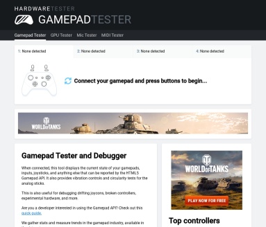 Gamepad Tester