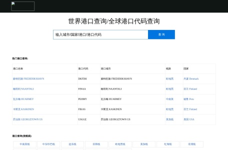 世界港口查询