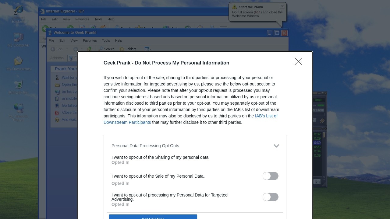 GeekPrank Hacker