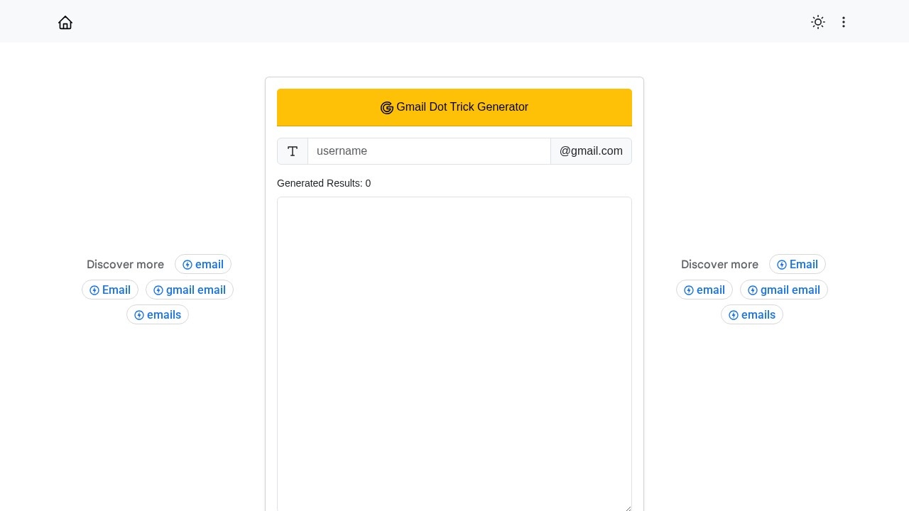 Free Gmail Dot Trick Generator