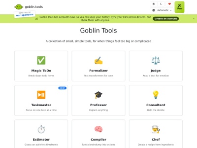 Goblin Tools