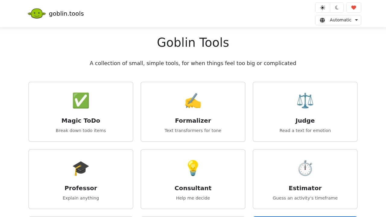 Goblin Tools