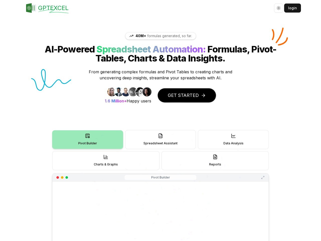 GPTExcel – AI驱动的Excel公式生成器