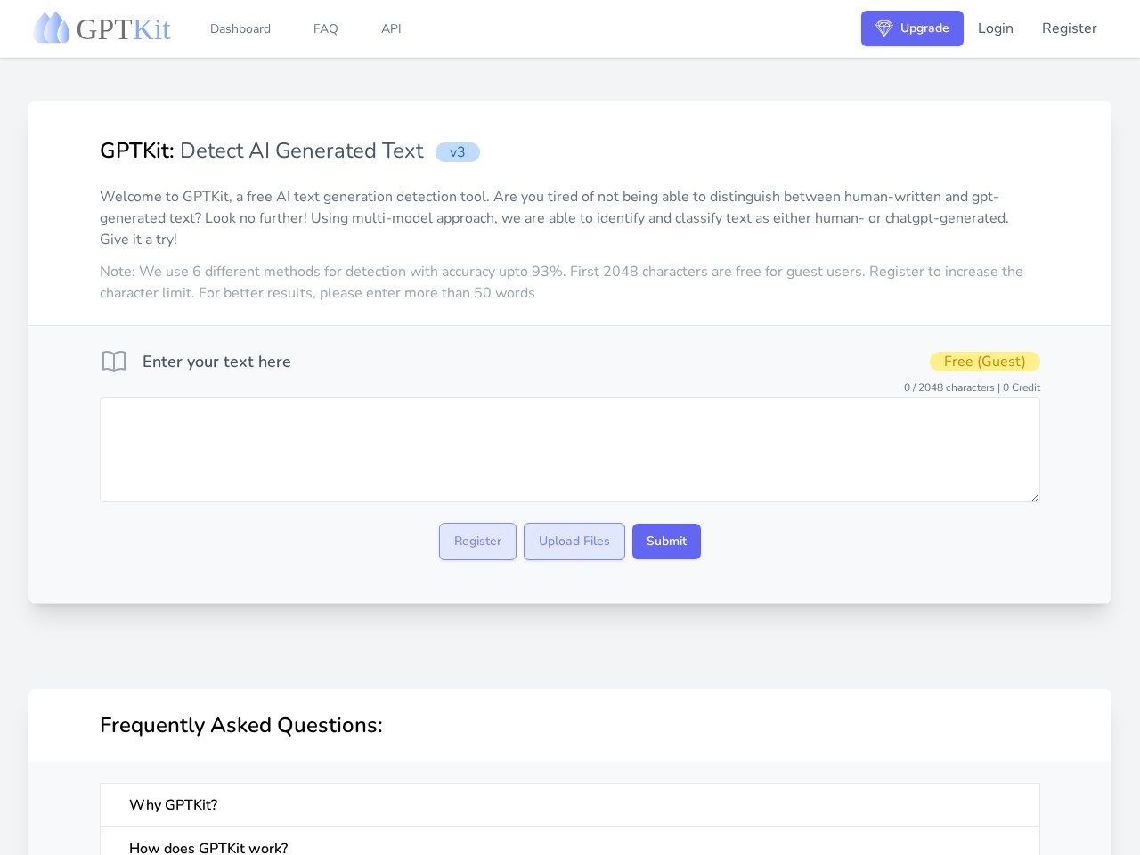 GPTKit – 帮助用户区分人类编写的文本和由Chat GPT生成的文本