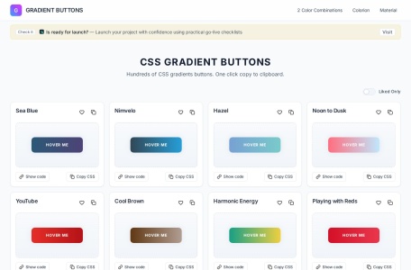 CSS Gradient Buttons