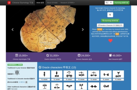 Chinese Etymology 字源