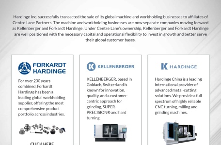 Hardinge Inc. – 全球领先的机床与工件夹持解决方案供应商
