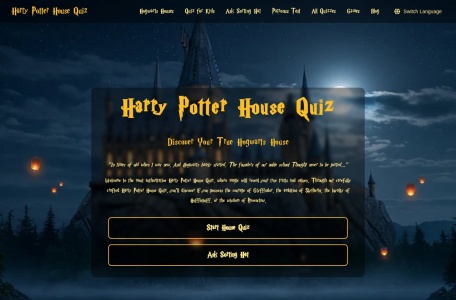 Harry Potter House Quiz 哈利波特学院测试