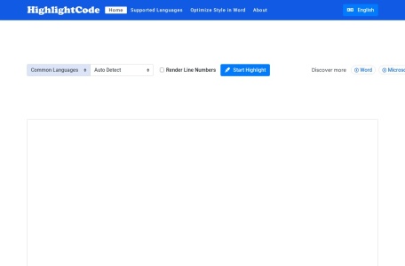 代码在线高亮工具