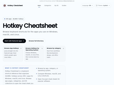 Hotkey Cheatsheet