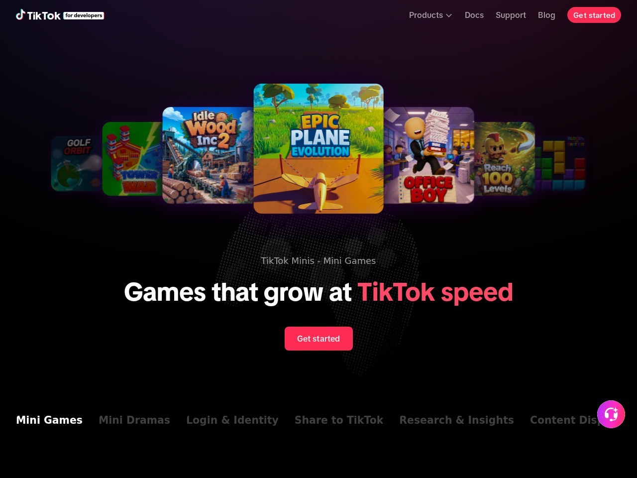 TikTok 开发者平台