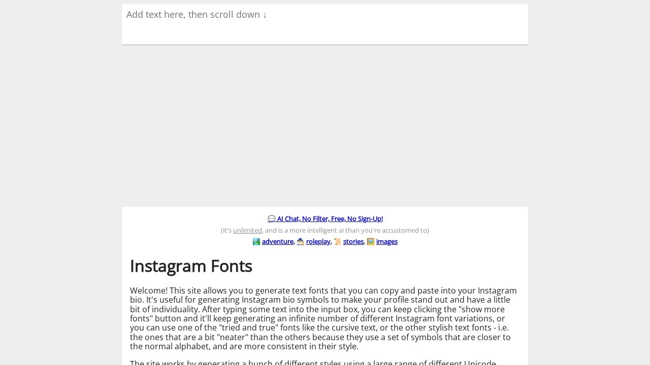 Instagram风格字体生成器-IGFonts.io