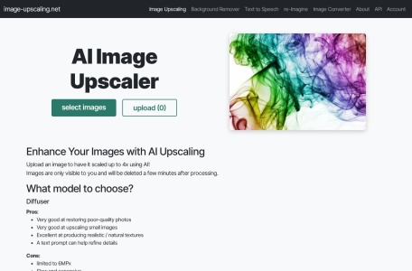 AI Image Upscaling翻译站点