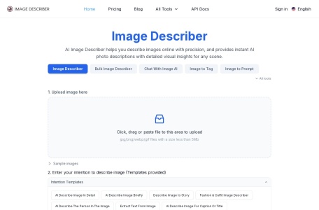 Image Describer Online 图像描述生成器