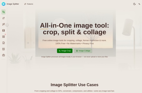 Image Splitter – 免费在线图片裁剪与拼贴工具