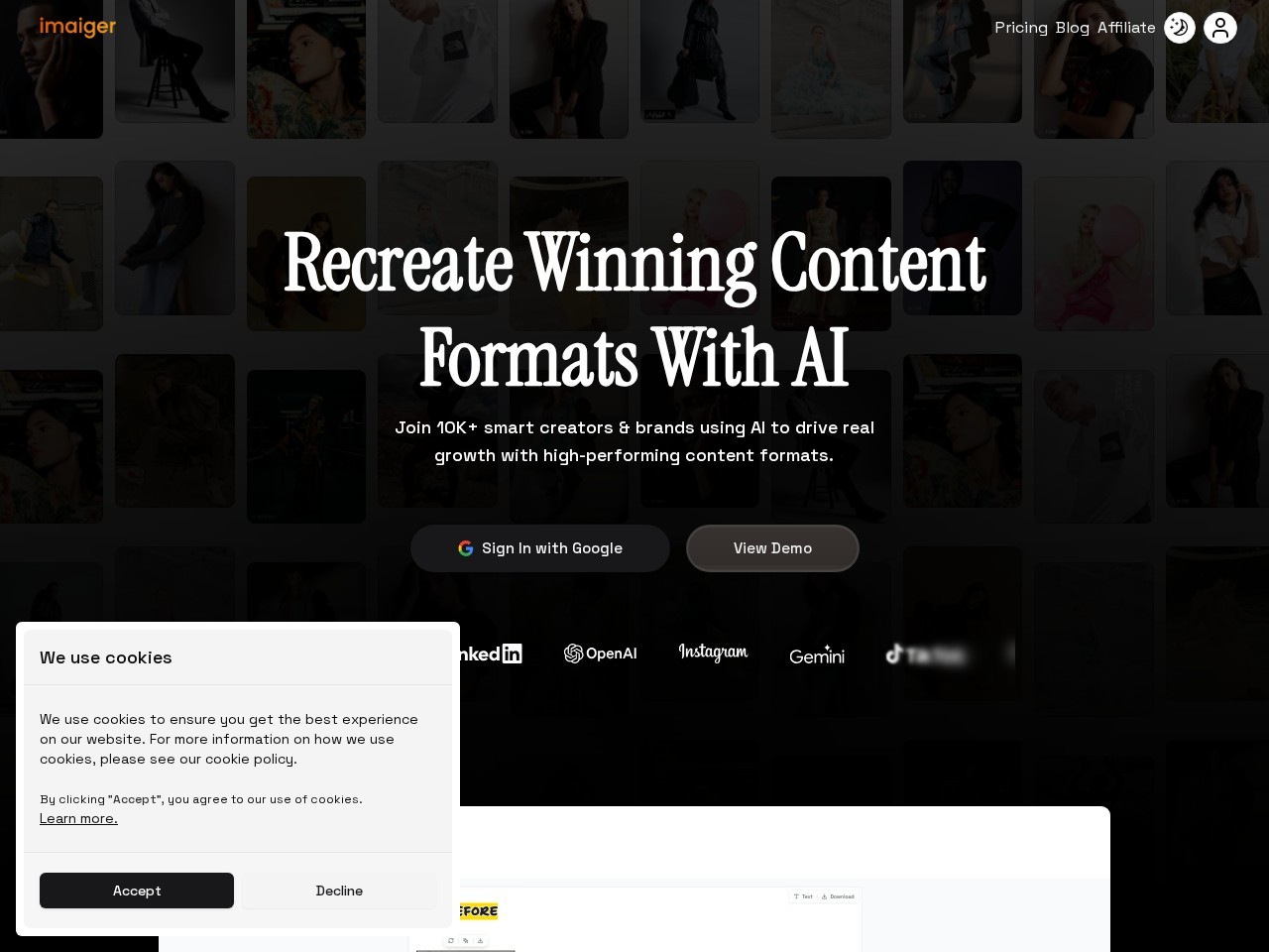 Imaiger – 强大的 AI 图像生成平台