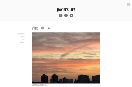 JiaYin's Life