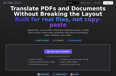 InOtherWord – Translate Complex Docs