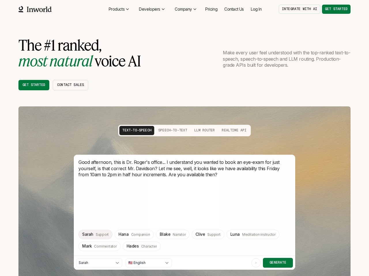 Inworld AI – AI驱动的游戏平台
