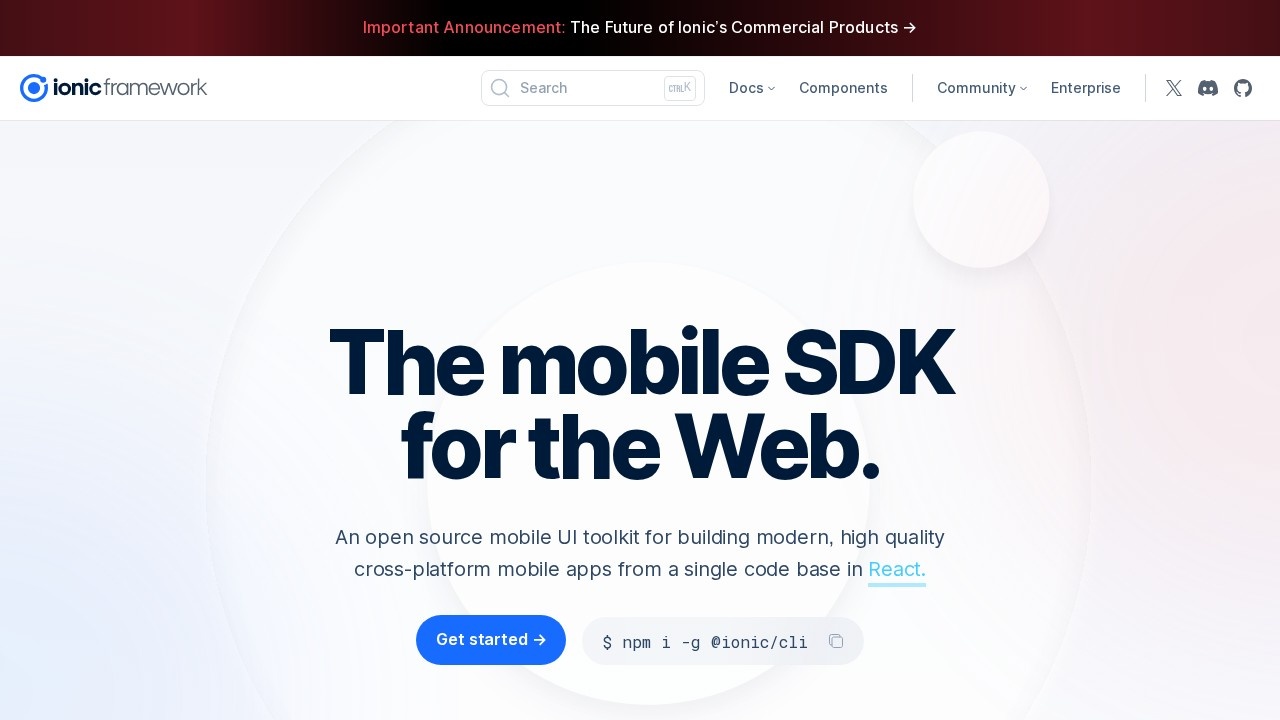 Ionic Framework