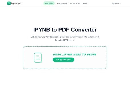 在线 ipynb 转 PDF工具